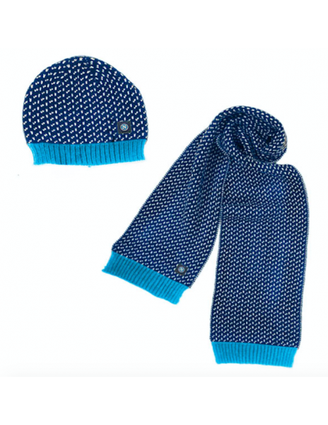 SSC NAPOLI SET OF BEANIE AND SCARF