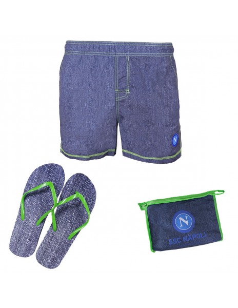 SET COSTUME E INFRADITO SSC NAPOLI 175D BLU JEANS