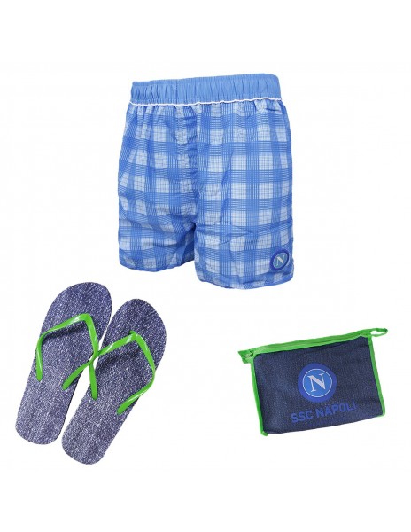 SET COSTUME E INFRADITO SSC NAPOLI BAMBINO 175D PRINCIPE DI GALLES