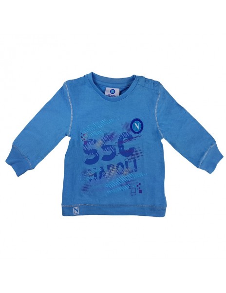 T-SHIRT AZZURRA SCRITTA SSC NAPOLI NEONATO