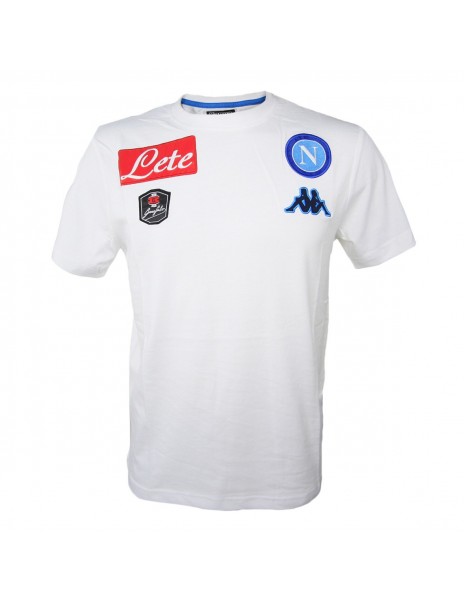 T-SHIRT KAPPA BIANCA BAMBINO SSC NAPOLI