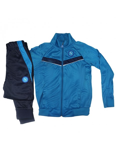 SSC NAPOLI LIGHT BLUE ACETATE KIDS TRACKSUIT