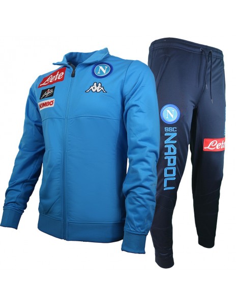 SSC NAPOLI ACETATE LIGHT BLUE TRACKSUIT FOR KIDS 2017/2018