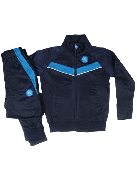 SSC NAPOLI BLUE ACETATE KIDS TRACKSUIT