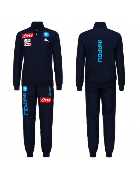 SSC NAPOLI ACETATE BLUE TRACKSUIT FOR KIDS 2017/2018