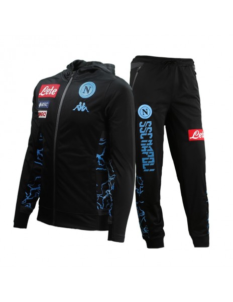 SSC NAPOLI ACETATE HOODED CAMO DISTRICT TRACKSUIT 19/20