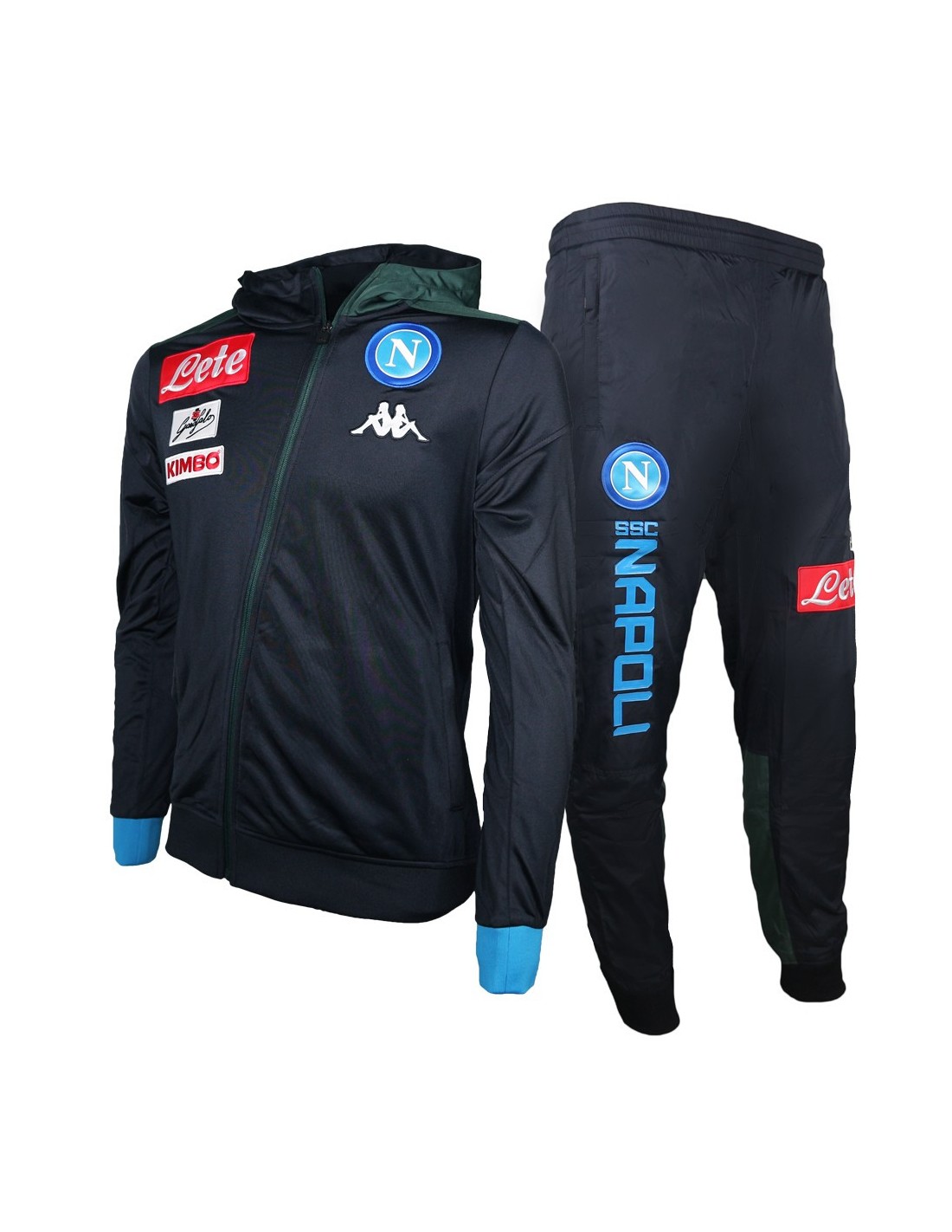 TUTA ACETATA CON CAPPUCCIO DARK BLU SSC NAPOLI 2018 2019