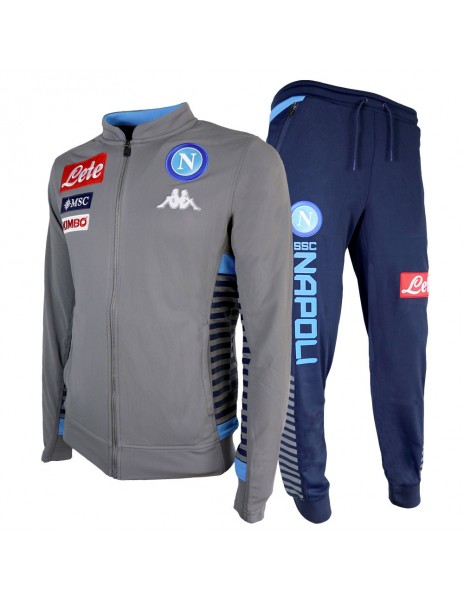 SSC NAPOLI ACETATE GRAY TRACKSUIT KID 19/20