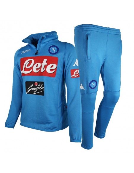 SSC NAPOLI KID TRACKSUIT TRAINING LIGHT BLUE 2016/2017