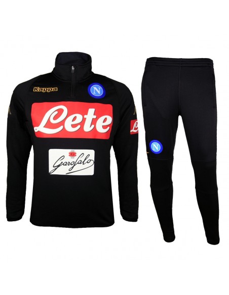 SSC NAPOLI BLACK TRAINING TRACKSUIT 2016/2017