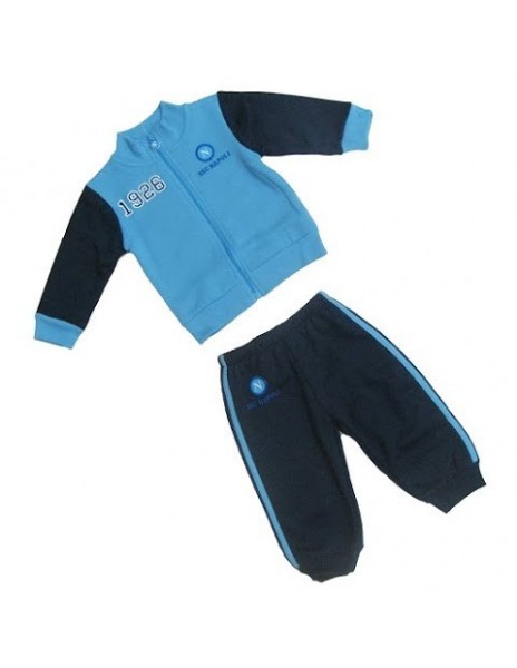 SWEATSHIRT SUIT 3-9MONTHS BLUE LIGHT WITH NECK WARMER