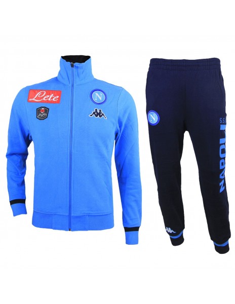 SSC NAPOLI LIGHT BLUE FLEECE TRACKSUIT 2015 2016