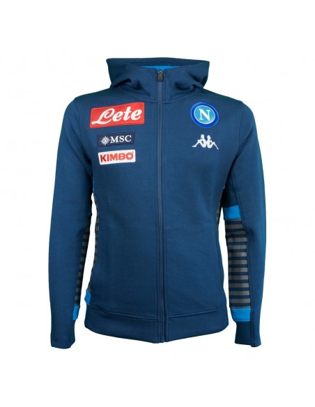 TUTA FELPATA CON CAPPUCCIO BLU BAMBINO SSC NAPOLI 19/20