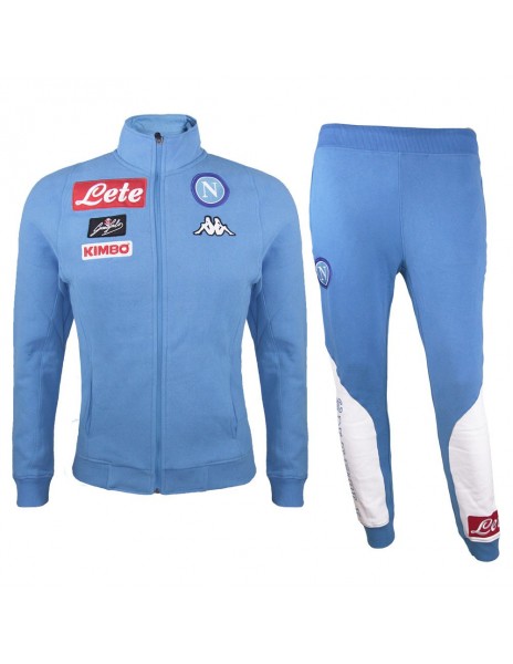 SSC NAPOLI LIGHT BLUE FLEECE TRACKSUIT 2016/2017