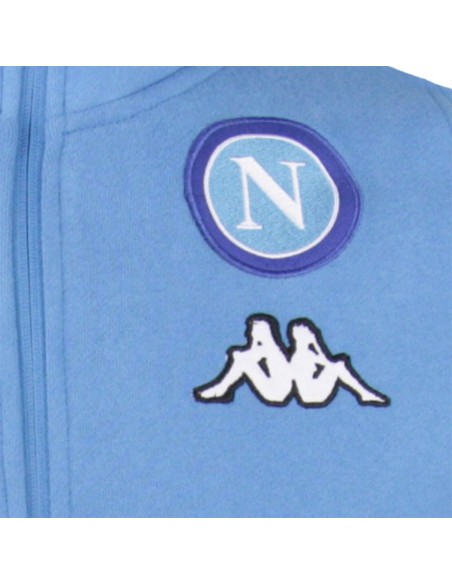 TUTA FELPATA SSC NAPOLI AZZURRA BIANCA KID 2016/2017