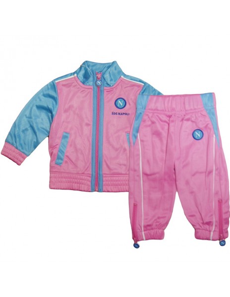 SSC NAPOLI INFANT ACETATE PINK AND BLUE TRACKSUITE