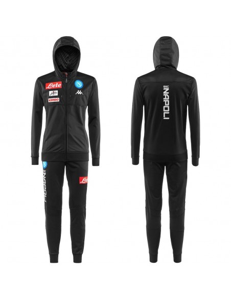 SSC NAPOLI KARBON ACETATE HOODED TRACKSUIT KID 2017/2018