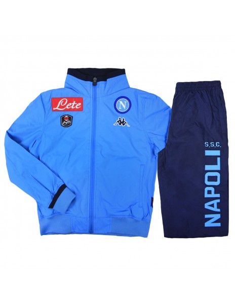 SSC NAPOLI  LIGHT BLUE REPRESENTATIVE PRO TRACKSUIT KIDS  2015/2016