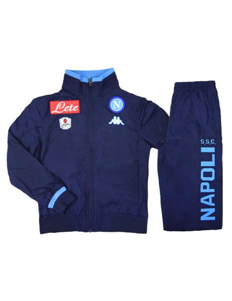 SSC NAPOLI  BLUE REPRESENTATIVE PRO TRACKSUIT KIDS  2015/2016