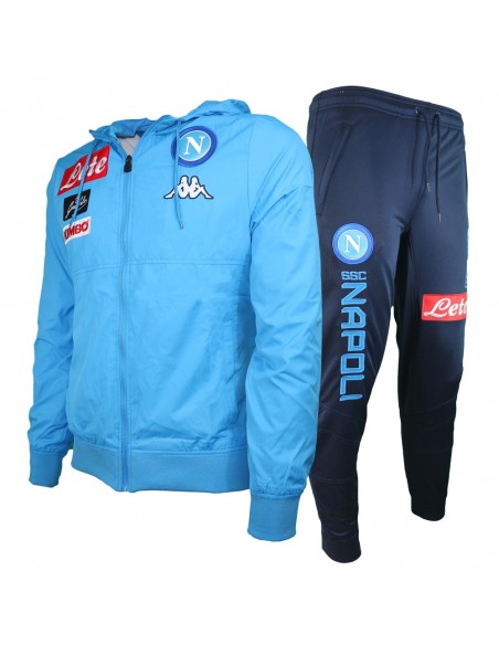 SSC NAPOLI TRACKSUIT PRO LIGHT BLUE 2017/2018