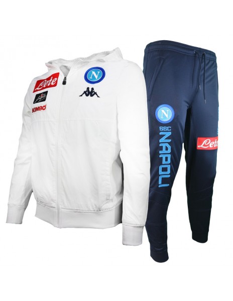 SSC NAPOLI TRACKSUIT PRO WHITE FOR KID 2017/2018