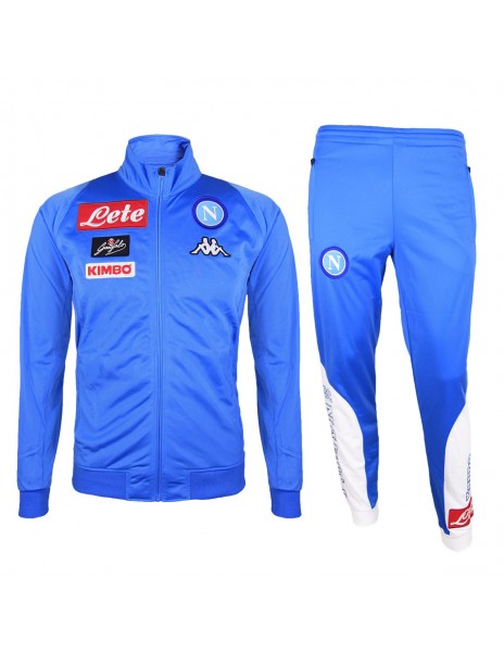 SSC NAPOLI PRESENTATION TRACKSUIT BLUE WHITE 2016/2017