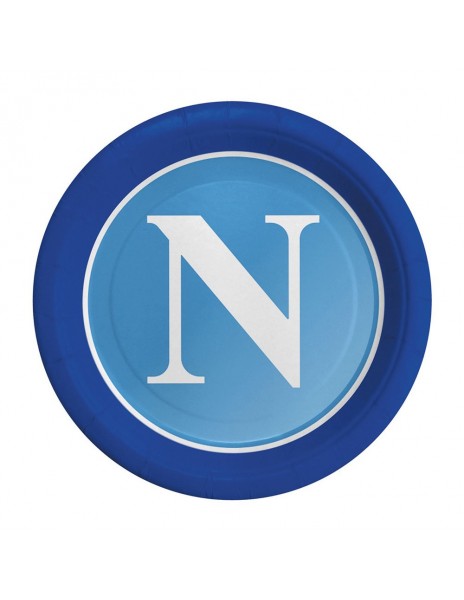 8 PIATTI PICCOLI LOGO NAPOLI