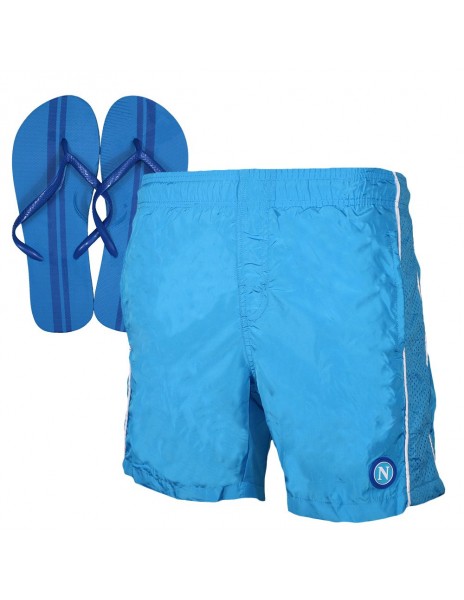 COSTUME BERMUDA AZZURRO CON INFRADITO SSC NAPOLI