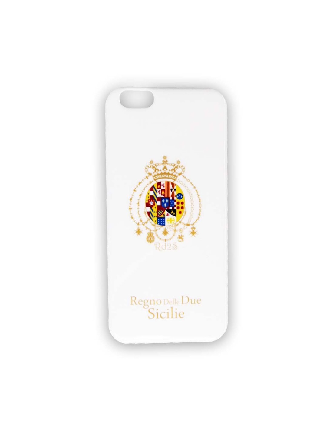 COVER BIANCA STEMMA BORBONE SSC NAPOLI PER I-PHONE 5/5S