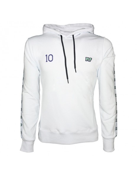 WHITE HOODIE SWEATSHIRT ENNERRE