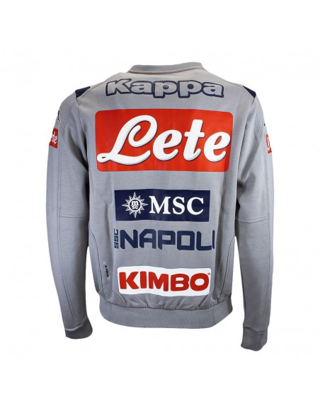 FELPA NAPOLI KAPPA FULL ZIP GRIGIA 2019/2020