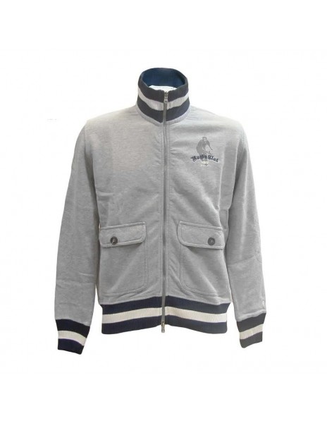 FELPA RESEARCH 296 GRIGIA FULL ZIP