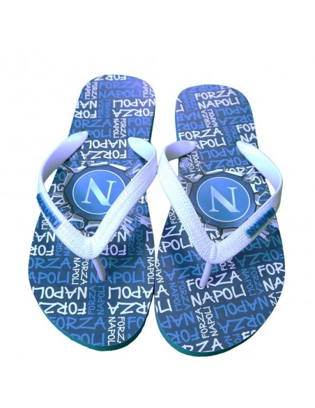 SSC NAPOLI LIGHT BLUE FORZA NAPOLI KID FLIP FLOP