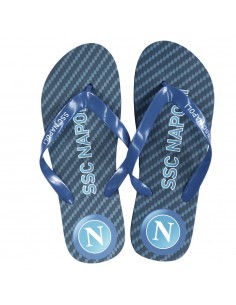 SSC NAPOLI BLACK LOGO KID FLIP FLOP