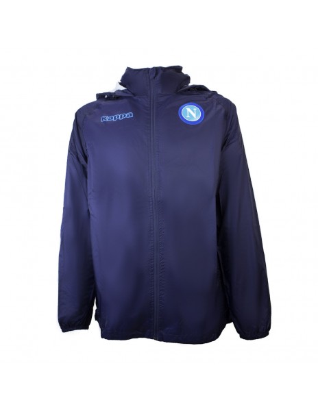 KWAY NAPOLI TEAM BLU CON CAPPUCCIO