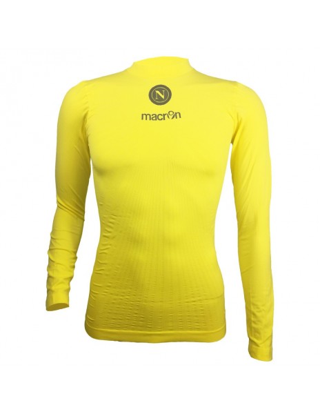 SSC NAPOLI LS YELLOW COMPRESSION GOALKEEPER T-SHIRT