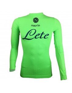 MAGLIA A COMPRESSIONE ML PORTIERE VERDE FLUO SSC NAPOLI