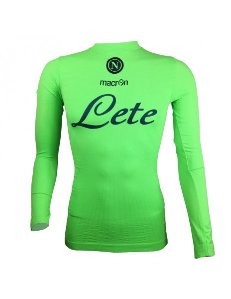 MAGLIA A COMPRESSIONE ML PORTIERE VERDE FLUO SSC NAPOLI