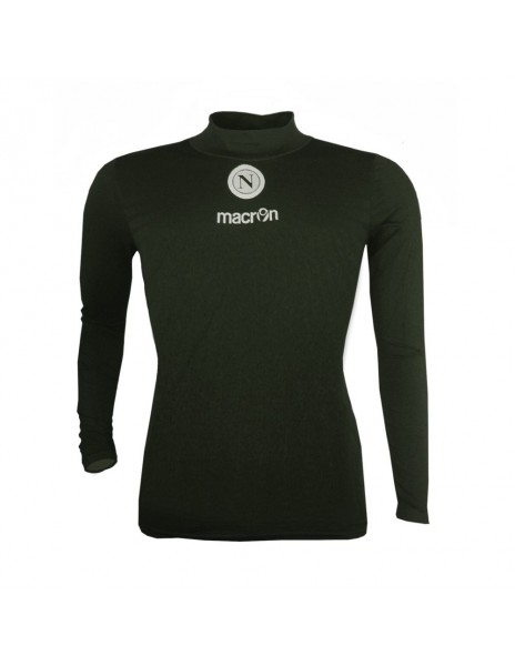 SSC NAPOLI GREEN ARMY TURTLENECK LS COMPRESSION SWEATER