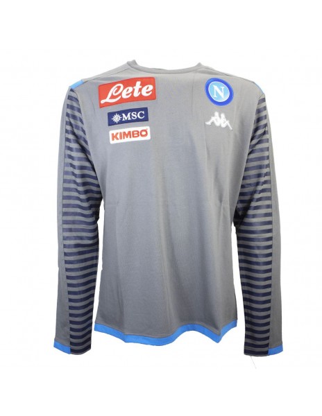 MAGLIA NAPOLI ALLENAMENTO GRIGIA GIROCOLLO ML