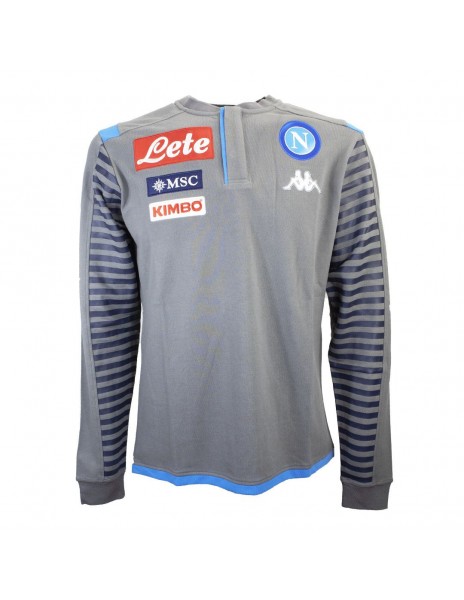 NAPOLI LONG SLEEVE GRAY TRAINING POLO