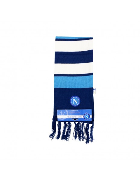 NAPLES STADIUM TUBULAR SCARF WITH BLUE STRIPES