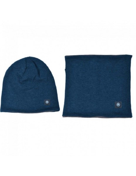 SET CAPPELLO E SCALDACOLLO BLU BAMBINO SSC NAPOLI