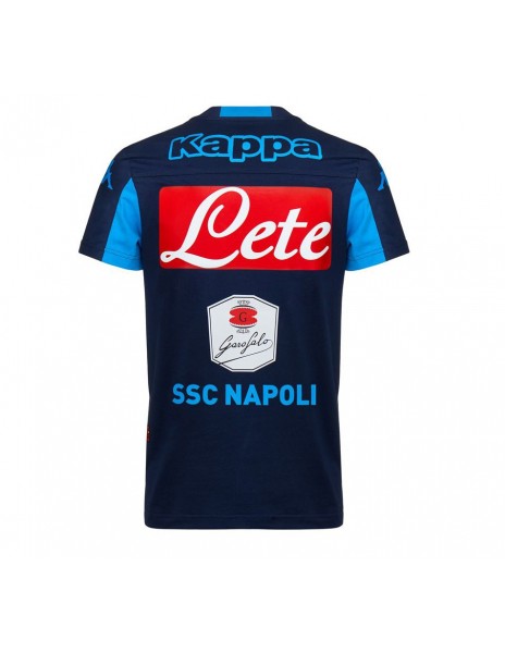 SSC NAPOLI KAPPA PREMATCH BLUE T SHIRT 2015 2016