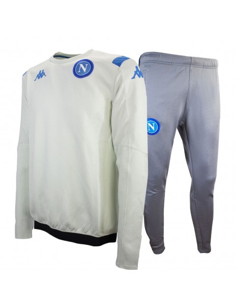 SSC NAPOLI TRAINING EUROPE TRACKSUIT LIGHT GRAY