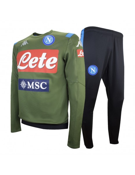 SSC NAPOLI TRAINING CREWNEK TRACKSUIT GREEN