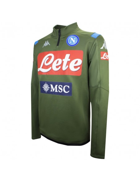 SSC NAPOLI TRAINING HALF ZIP TRACKSUIT GREEN