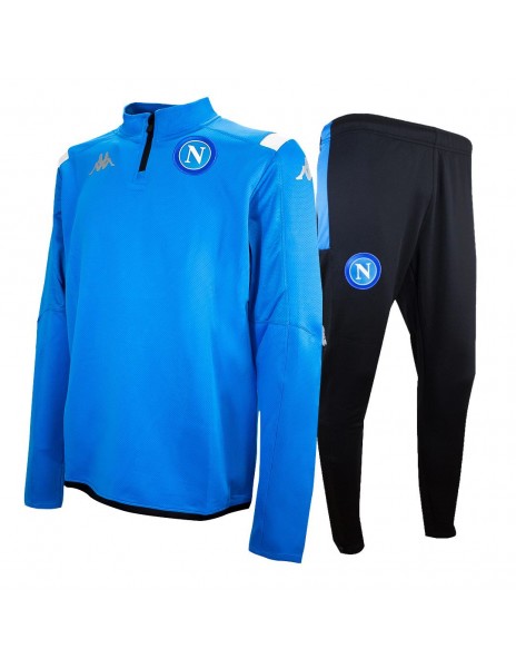 NAPOLI TRAINING EURO TRACKSUIT HALF ZIP BLUE 2019/2020