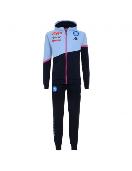 2020/2021 NAPOLI HOODED FLEECE TRACKSUIT BLUE JUNIOR