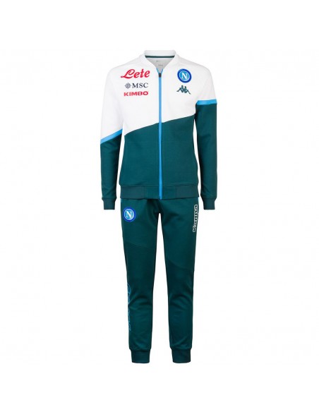 2020/2021 NAPOLI FLEECE TRACKSUIT GREEN KIDS